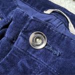Soft Surroundings  Navy Blue Velvet Straight Leg Pants Size 6 Photo 3