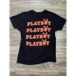 Playboy  Women's Crew Neck T-Shirt with Red Logo Bunny Medium Photo 4