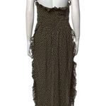 See By Chloe See by Chloé Dot-Print Halter Ruffle Dress, Black/Yellow Size FR40/M/8 New w/Tag Photo 3