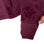 Lululemon  Maroon Floral Special Edition Define Jacket Flocked Dark Adobe Sz 6 Photo 2