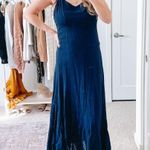 Reformation Navy Blue Maxi Dress Gown Photo 0