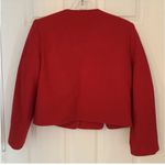 Vtg Epitome Made In Japan Wool Jacket Blazer Petites Retro Structured Tailored Red Photo 1