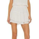 Krisa  Revolve Smocked Cami Mini Dress in Cream Medium NEW Photo 0