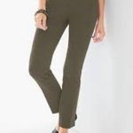 Chico's NWT Chico’s Juliet Straight Basic Pull On Pants Montana Moss Size 8 Tall (1T) Photo 1