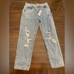 Grey Bandit  Jeans Women’s 7 27 Straight Leg Distressed Ripped Blue New NWT Photo 0