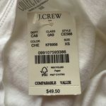 J.Crew  The Collector Tee white short sleeve crewneck stretchy "Cheers" t-shirt Photo 6