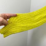 by‎ Anthropologie Sweater Vibrant Neon Yellow Knit V Photo 2
