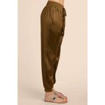 Trina Turk ππ Bernelle Pant ~ Satin Jogger Tap Green Large L NWT Photo 5