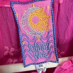 Johnny Was  Women's Magenta Molli Button-Up Animal Print Sheer Blouse. Size XXL Photo 5