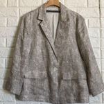 Raquel Allegra linen cargo blazer Gray Size 2 Photo 0