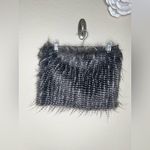 Mud Pie NTM: Night Pheasant Stella Muffler in Gray, Black & White Size OS Photo 3