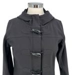 Lucy Hooded Toggle Jacket Fleece Lined Black Size Medium Photo 1