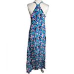 Tolani  silk maxi dress Sz S colorful Photo 1