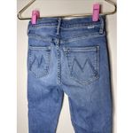 Mother The Mid Rise Dazzler Ankle Fray in Riding the Cliffside Sz 25 Blue Photo 8