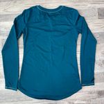 Cuddl Duds  Climate Right teal double larger knit top thumb holes size small D14 Photo 4