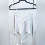 Abercrombie & Fitch  Cotton-Blend Seamless Tank Drapey Bodysuit - White - XS Photo 8