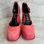 Gianni Bini OTTEN Suede Ankle Strap Platform Pumps Size 6.5 M Barbie cute girly Pink Photo 3
