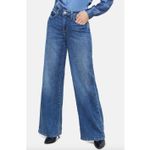 L'Agence  Alicent High Waist Wide Leg Jeans in Wilcox Blue Relaxed US 24 NWT Photo 1