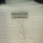 Urban Outfitters  Blouse Top Womens Small Cropped White Wrap Short Sleeve Photo 7