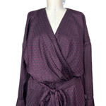 Joie  Marcel Blackberry Houndstooth Print Wrap Dress Size US‎ XL Photo 4
