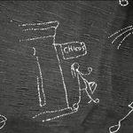 Chico's Design Embroidered Black Button Front Top Chalk Vibe Smile Love Medium Photo 3