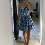 RHODE‎ Casey Dress Medium Blue Photo 4