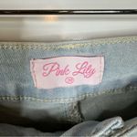 Pink Lily  Wide Leg Flare Light Wash Jeans Size 30 Photo 4