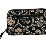 Vera Bradley 2008 "Caffe' Latte" Hope Toile Hidden Wristlet Wallet Brown Black Photo 1