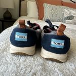 Toms  Shoes Womens 9 Chambray Del Rey Tennis Sneakers Blue Canvas Lace Up Casual Photo 6