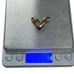 14k 14KT Gold V Initial Slide Yellow Gold Pendant Omega Fancy Photo 8