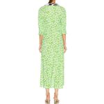 RIXO London Mia Dress Green Retro Micro Floral Swirl Size 2 Shirt Dress Photo 1