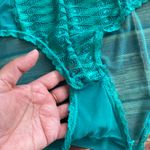Daisy Fuentes Women’s Intimates Push Up Teddy Flirty Lace Green Size Medium Photo 3