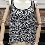 Pacific&Co René Rofé Sleepwear black and white leopard print top / L / Excellent … Photo 0