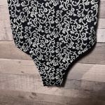 Boden USA Boden Black & White Patterned Scoop Neck Tie Back One Piece Swimsuit Photo 5