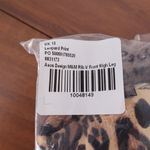 ASOS DESIGN Leopard Print Rib V Front High Leg Bikini Bottoms Size UK 12 US 8 Brown Photo 5