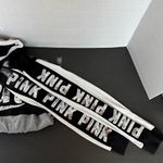 PINK - Victoria's Secret Victoria Secret PINK Tshirt M Long Sleeve Womens Top Tee Logo Sequin Bling Black Photo 2