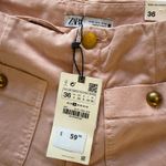 ZARA  Pink Wide Leg Crop Pants Photo 7