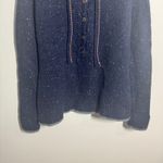 Patagonia Ranchito Hoodie Women’s L Blue Pullover Knit Henley Sweater Gorpcore Photo 4