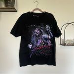 Janis Joplin Black Short Sleeve 100% Cotton T Shirt Size Large Photo 0