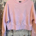 Nike Dri-Fit Lux Logo Cropped Crewneck pink sweatshirt, size XS Photo 0