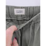 Citizens of Humanity  Green Cropped Wide Leg Pants Elastic Waist Drawstring Large Photo 2