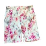 Gaiam Women’s Om Tie Dye High Waisted Bike Shorts in White/Pink Size XS Photo 3