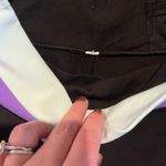 Lululemon  Women's 4 Ankle Flare Black Purple Aqua Waste Leggings Photo 4