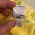 Draper James  womens small bright yellow eyelet lace shirt top lined cute reese p Photo 7