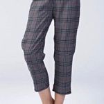 Honey Punch Grey Plaid Crop Trousers S Photo 0