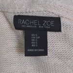Rachel Zoe  Womens Pullover Sweater Beige Long Sleeve Cotton Linen Hooded S New Photo 5