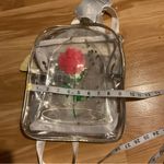 Disney belle beauty & the beast Clear Backpack glass covered rose Photo 4