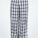 Princess Polly Euros Black and White Plaid Wide Leg Trouser Pants Photo 1