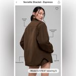 Alo Yoga  NWT Socialite Shacket Button Down Pockets Expresso Size M SOLD OUT Photo 3