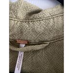 Free People Womens Small Tan Rainz Duster Jacket Button Front Linen Blend Photo 7